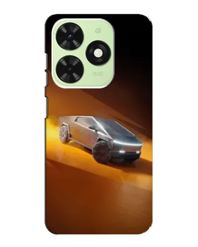 Чехол для TECNO Pop 8 с картинкой «Cybertruck в пустыне»