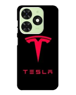 Чехол для TECNO Pop 8 с картинкой «Tesla Red Logo»