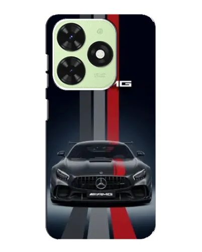 Чехол для TECNO Pop 8 с картинкой «Mercedes — белый карбон»