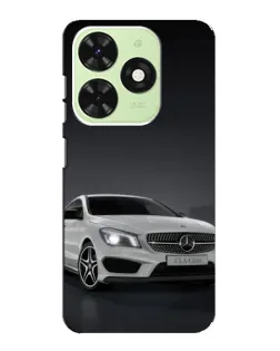 Чехол для TECNO Pop 8 с картинкой «Mercedes AMG GT Silver»