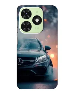 Чехол для TECNO Pop 8 с картинкой «Mercedes — ночной город»