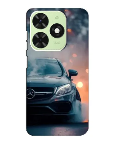 Чехол для TECNO Pop 8 с картинкой «Mercedes — ночной город»