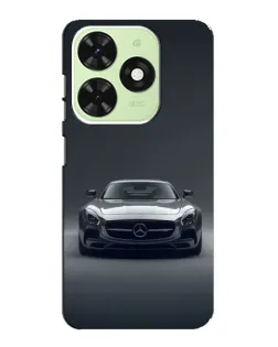 Чехол для TECNO Pop 8 с картинкой «Mercedes на черном»