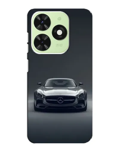 Чехол для TECNO Pop 8 с картинкой «Mercedes на черном»