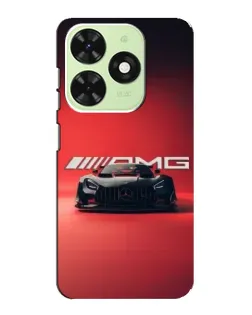 Чехол для TECNO Pop 8 с картинкой «Mercedes AMG — красная линия»