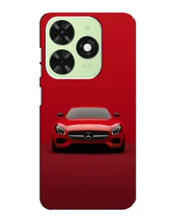 Чехол для TECNO Pop 8 с картинкой «Красный Mercedes AMG»