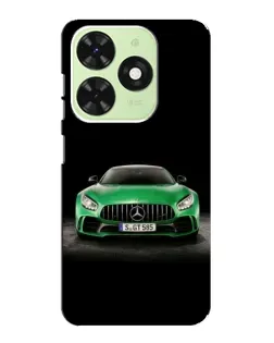 Чехол для TECNO Pop 8 с картинкой «Mercedes — неоновый лого»