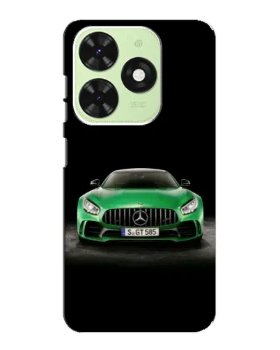 Чехол для TECNO Pop 8 с картинкой «Mercedes — неоновый лого»