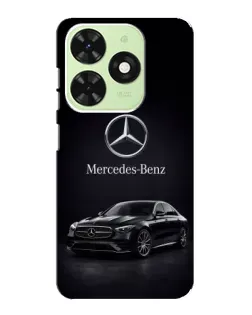 Чехол для TECNO Pop 8 с картинкой «Mercedes — решетка радиатора»