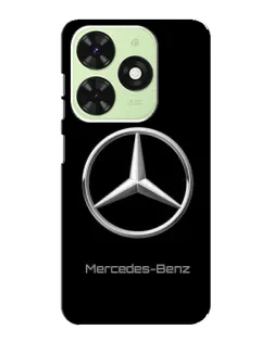 Чехол для TECNO Pop 8 с картинкой «Mercedes Silver Logo»
