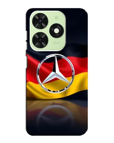 Чехол для TECNO Pop 8 с картинкой «Mercedes — флаг Германии»