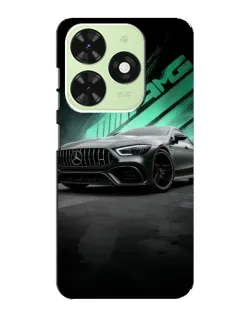 Чехол для TECNO Pop 8 с картинкой «Темный Mercedes AMG»
