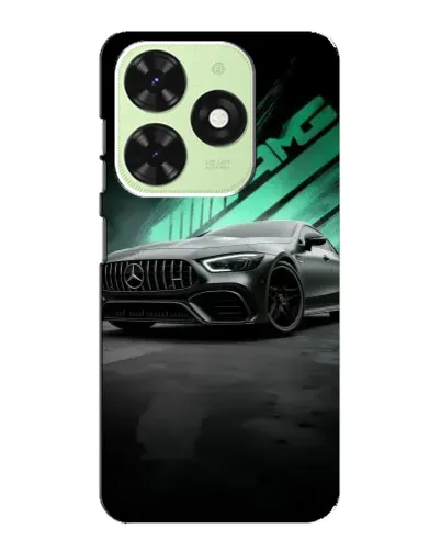 Чехол для TECNO Pop 8 с картинкой «Темный Mercedes AMG»