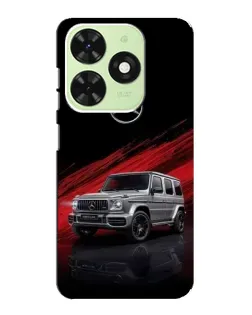 Чехол для TECNO Pop 8 с картинкой «Mercedes G-Class красный»