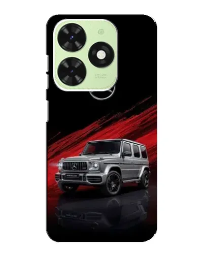 Чехол для TECNO Pop 8 с картинкой «Mercedes G-Class красный»