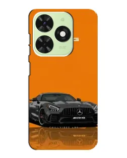 Чехол для TECNO Pop 8 с картинкой «Оранжевый Mercedes AMG»
