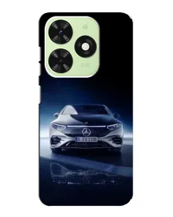 Чехол для TECNO Pop 8 с картинкой «Ночной Mercedes EQ»