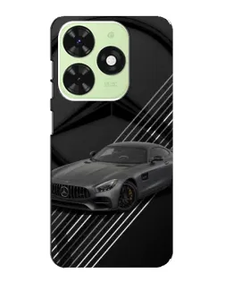 Чехол для TECNO Pop 8 с картинкой «Mercedes AMG — графика»
