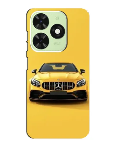 Чехол для TECNO Pop 8 с картинкой «Желтый Mercedes GT»