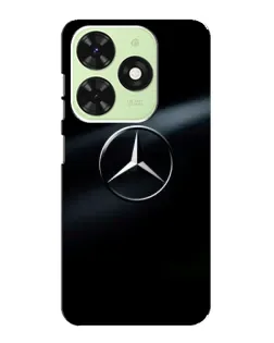 Чехол для TECNO Pop 8 с картинкой «Mercedes на металле»