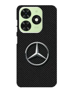 Чехол для TECNO Pop 8 с картинкой «Карбоновый Mercedes стиль»