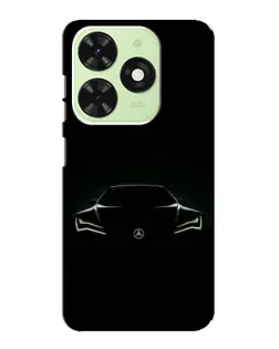 Чехол для TECNO Pop 8 с картинкой «Mercedes — силуэт авто»
