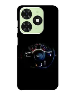 Чехол для TECNO Pop 8 с картинкой «Салон Audi — руль» Чехол для TECNO Pop 8 с картинкой «Салон Audi — руль»