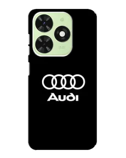 Чехол для TECNO Pop 8 с картинкой «Классическое лого Audi»
