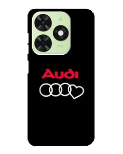 Чехол для TECNO Pop 8 с картинкой «Логотип Audi Heart»