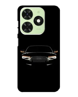 Чехол для TECNO Pop 8 с картинкой «Audi — ночной контур»