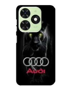 Чехол для TECNO Pop 8 с картинкой «Пантера и Audi»