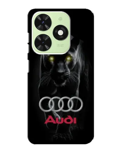 Чехол для TECNO Pop 8 с картинкой «Пантера и Audi»