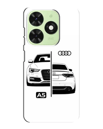 Чехол для TECNO Pop 8 с картинкой «Audi — контрастный дизайн»