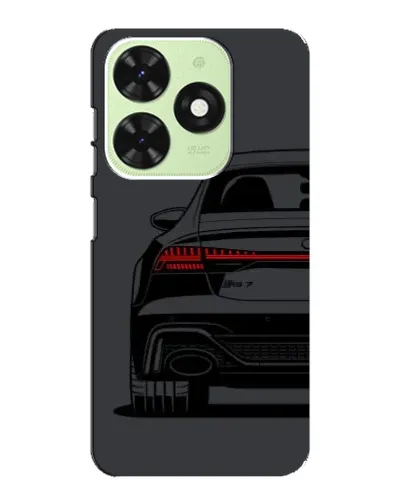 Чехол для TECNO Pop 8 с картинкой «Задняя часть Audi — арт»