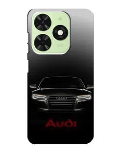 Чехол для TECNO Pop 8 с картинкой «Audi — градиентный контур»