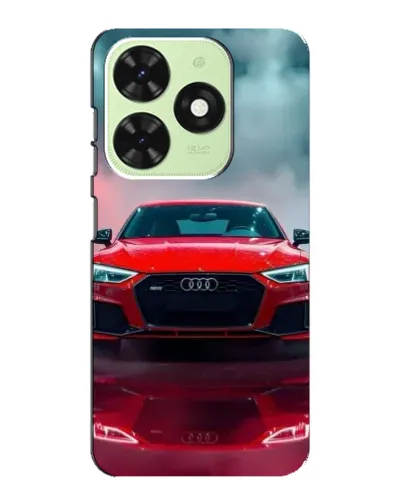 Чехол для TECNO Pop 8 с картинкой «Audi RS — красный стиль»