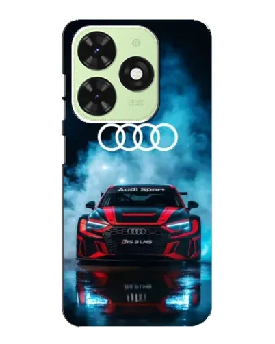 Чехол для TECNO Pop 8 с картинкой «Audi Sport — неон»
