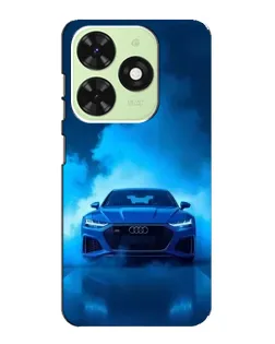 Чехол для TECNO Pop 8 с картинкой «Audi — голубая энергия»