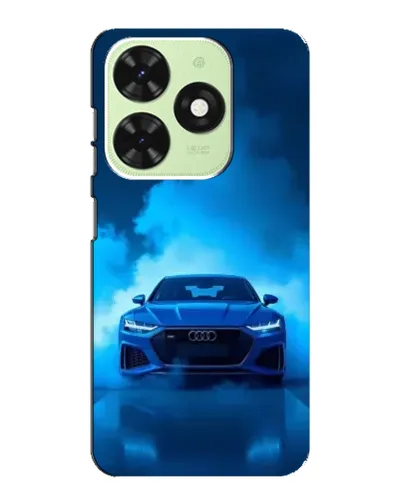 Чехол для TECNO Pop 8 с картинкой «Audi — голубая энергия»