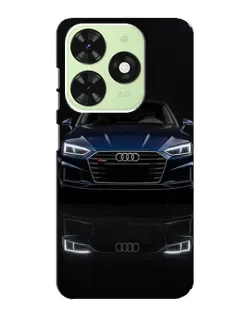 Чехол для TECNO Pop 8 с картинкой «Audi — ночное отражение»