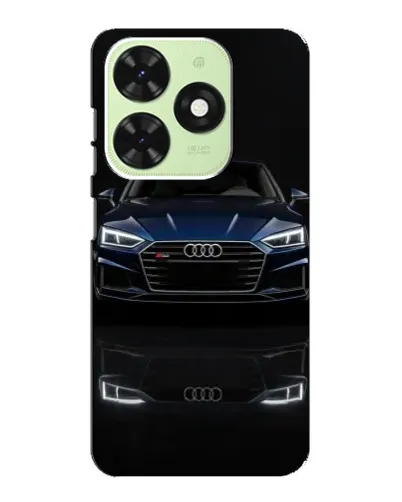 Чехол для TECNO Pop 8 с картинкой «Audi — ночное отражение»