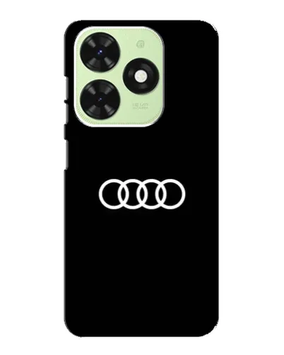 Чехол для TECNO Pop 8 с картинкой «Audi White Logo»