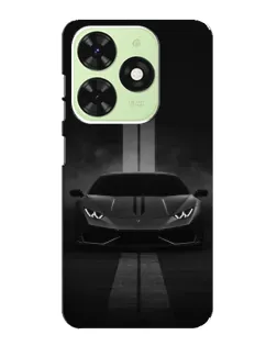 Чехол для TECNO Pop 8 с картинкой «Lamborghini симметрия дорог»
