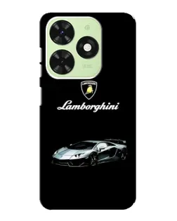 Чехол для TECNO Pop 8 с картинкой «Логотип Lamborghini классика»