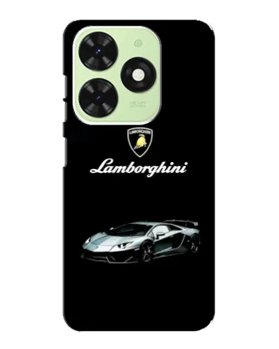 Чехол для TECNO Pop 8 с картинкой «Логотип Lamborghini классика»