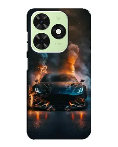 Чехол для TECNO Pop 8 с картинкой «Lamborghini дымная эстетика»