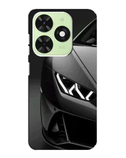 Чехол для TECNO Pop 8 с картинкой «Lamborghini фары детализация»