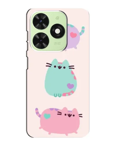 Чехол для TECNO Pop 8 с картинкой «Pusheen трио» Чехол для TECNO Pop 8 с картинкой «Pusheen трио»