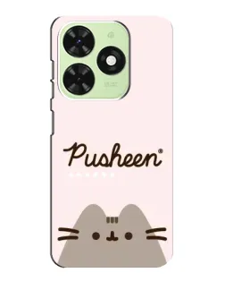 Чехол для TECNO Pop 8 с картинкой «Pusheen логотип»