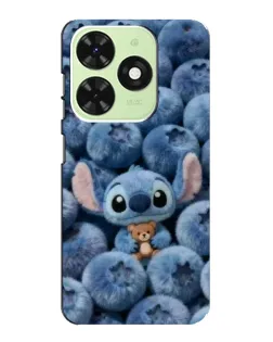 Чехол для TECNO Pop 8 с картинкой «Стич и голубика» Чехол для TECNO Pop 8 с картинкой «Стич и голубика»
